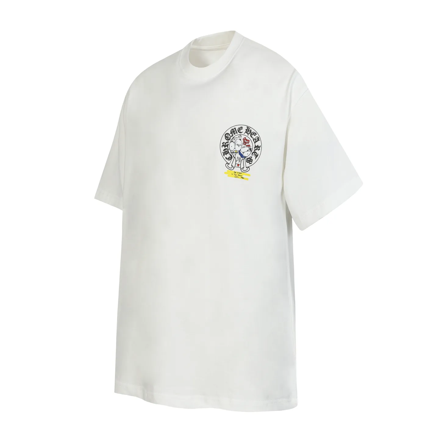 P150 Chrome Hearts CH Chrome Hearts colorful horseshoe Sanskrit city limited letter printed short-sleeved T-shirt Printed with direct injection imported machine Hardware and accessories are all milled and customized Correctly configured Black 2025 Chrome Hearts authentic packaging 260 grams of custom-dyed double yarn cotton Large version Loose and stylish Different from low version slim and long version The upper body stretches the hips 100% commitment: top quality Not fast food The highest version on the market Top quality - different from the ordinary versions on the market If you care about quality, you should also respect the price. Absolutely 0 after-sales service and 0 return rate so far. It’s hard not to love the style - 260g double yarn cotton custom dyed fabric - Correct high-density main mark, washed tag, hand-sewn